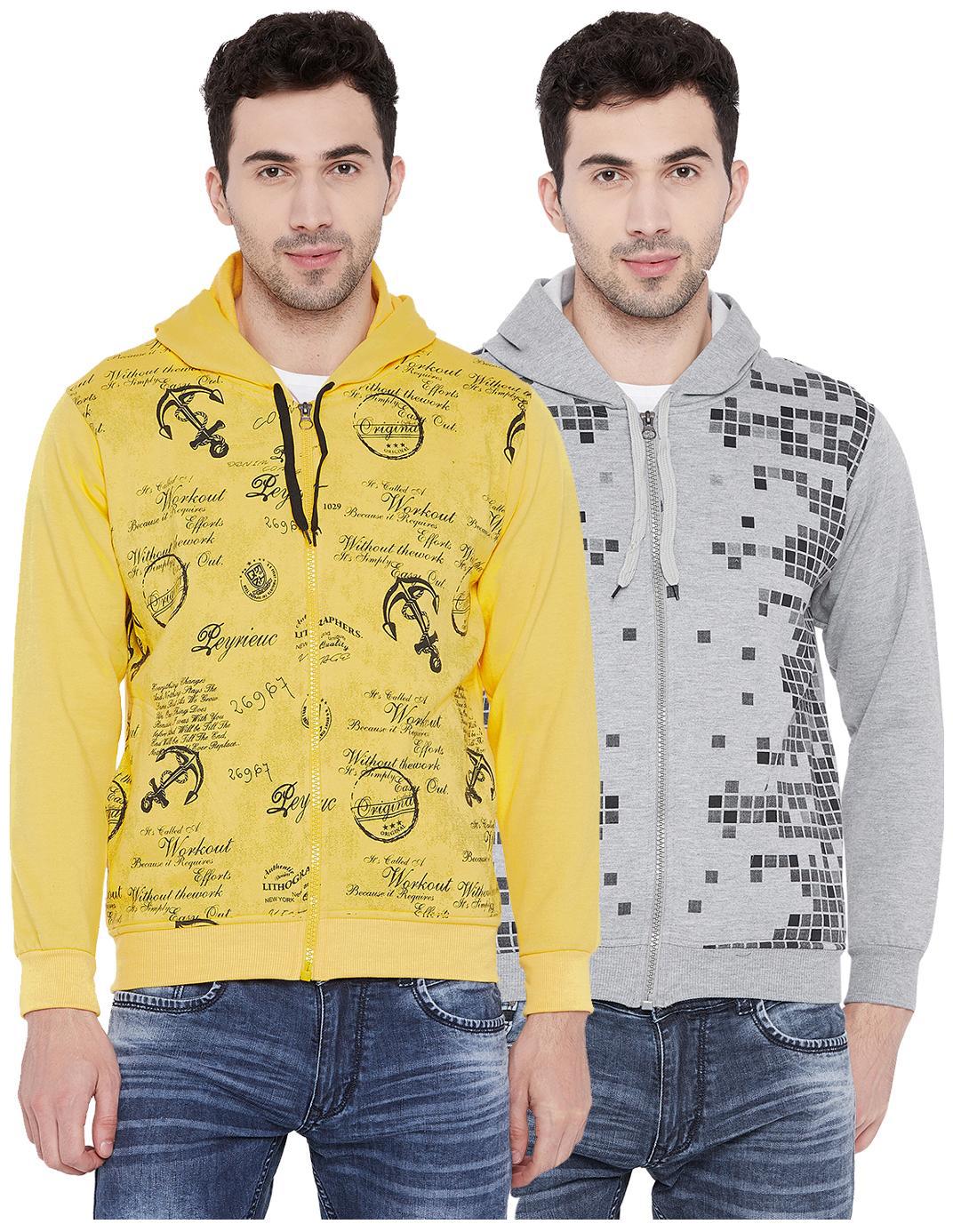 

Vimal Jonney Multicolor Cotton Sweatshirts For Men(Pack Of 2)