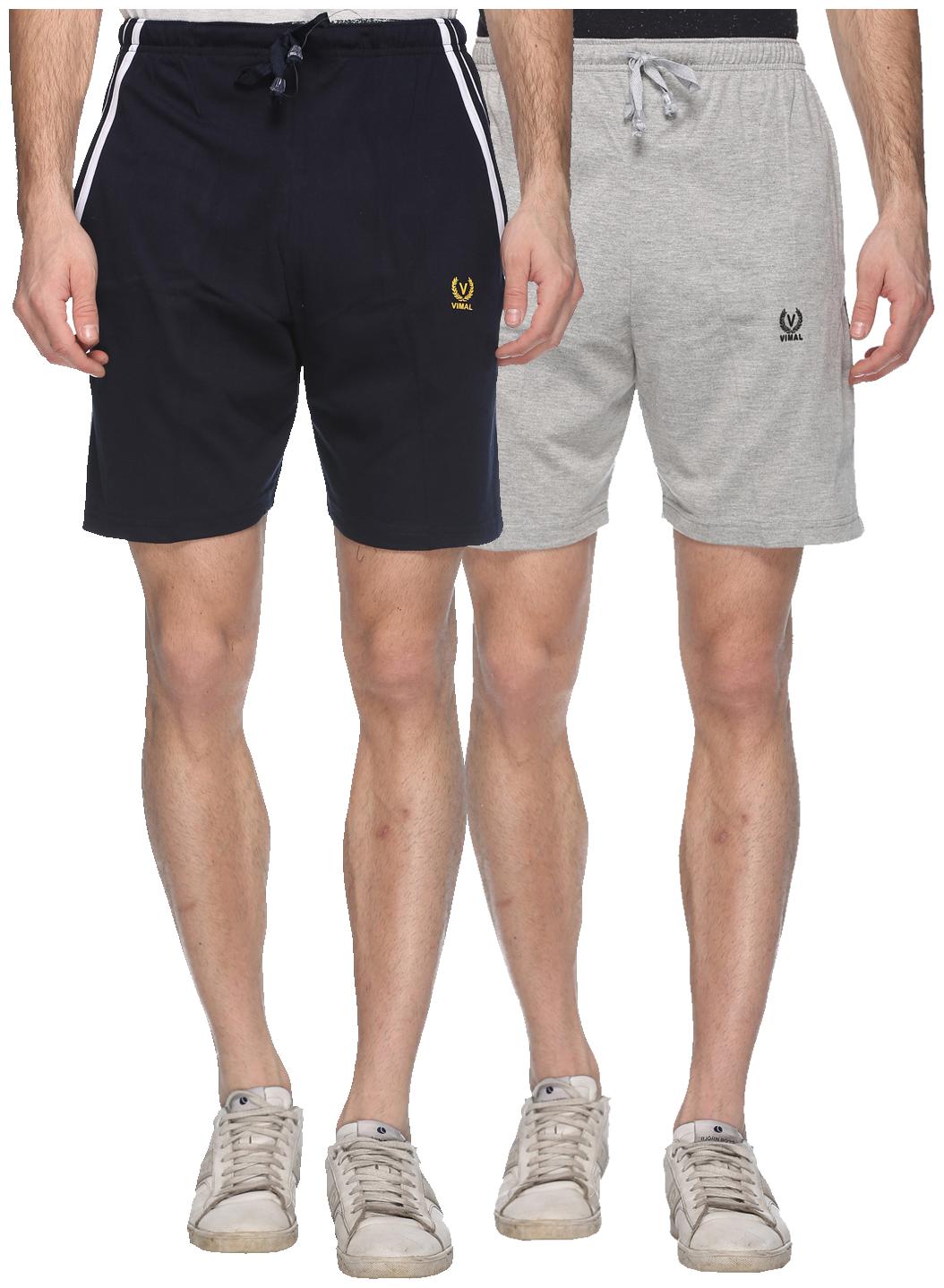 

VIMAL JONNEY Men Black Regular Fit Regular Shorts