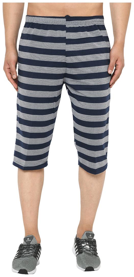 

VIMAL JONNEY Men Navy Blue Grey Regular Fit Regular Shorts