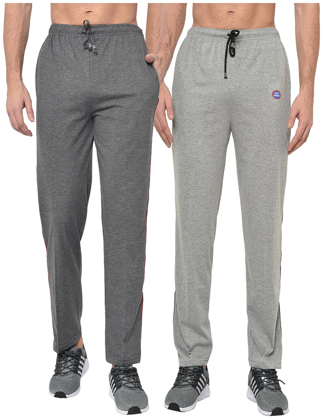 

VIMAL JONNEY Men Grey Solid Regular fit Track pants