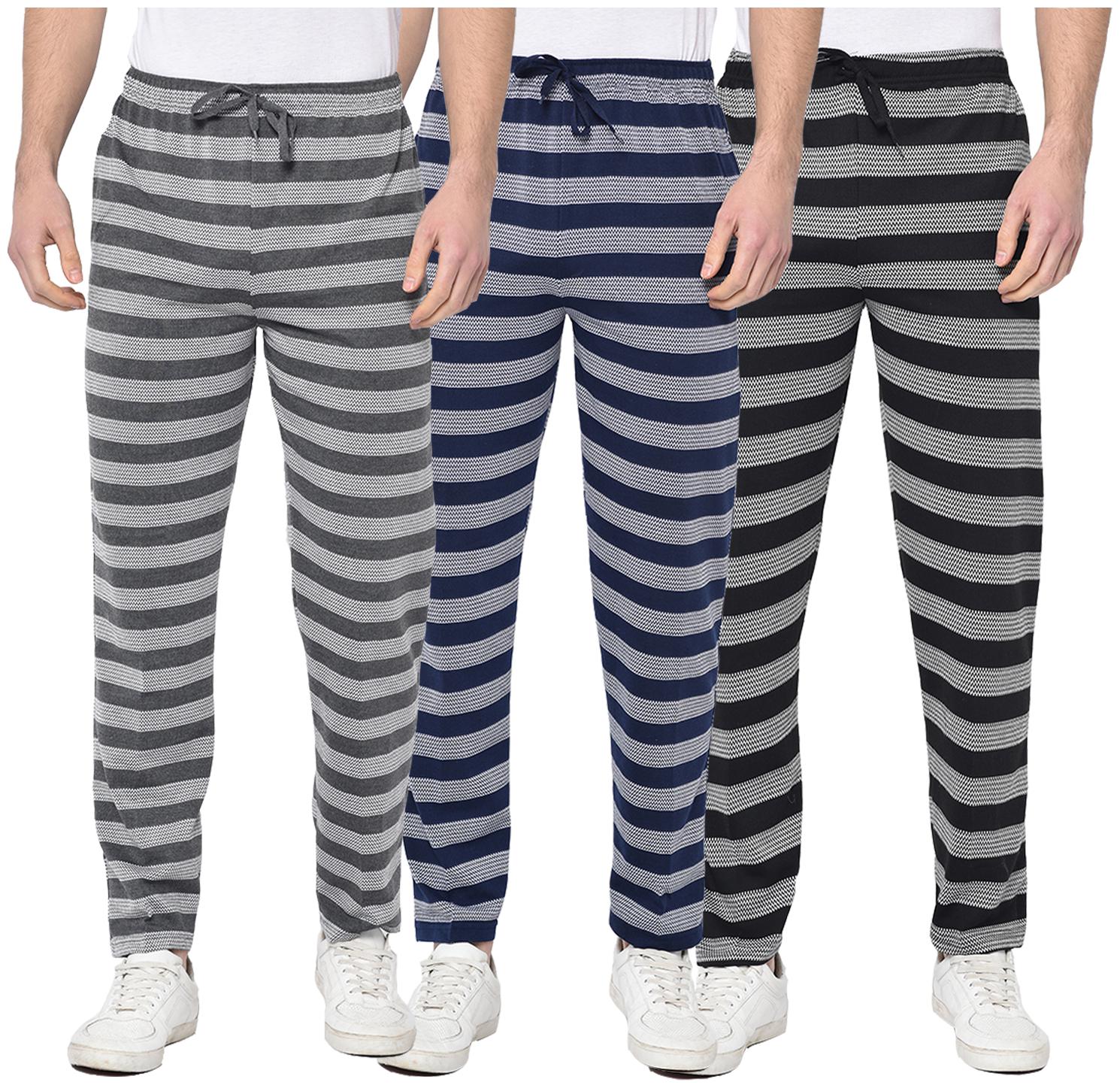 

VIMAL JONNEY Men Multi Striped Regular fit Track pants