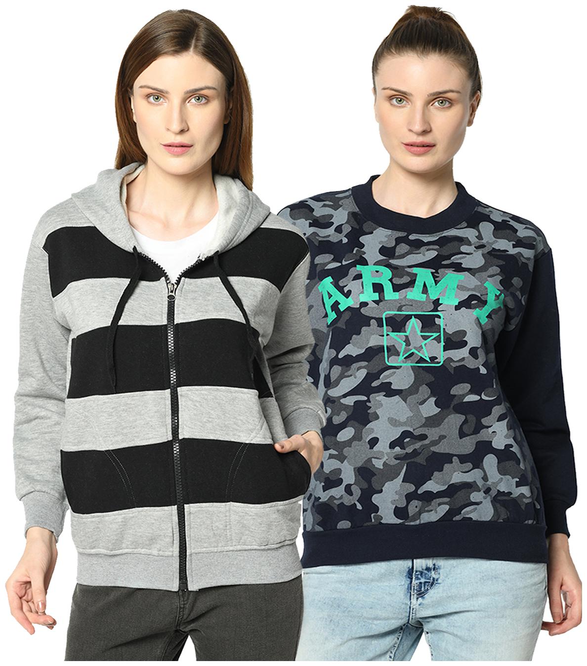 

VIMAL JONNEY Women Camouflage Sweatshirt - Multi