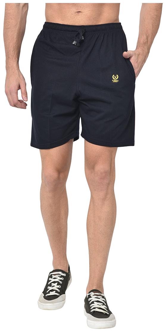 

VIMAL JONNEY Men Navy Blue Regular Fit Regular Shorts