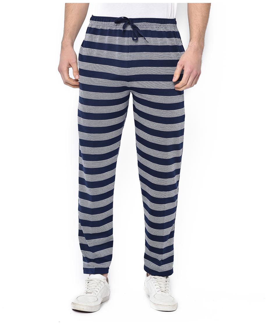 

VIMAL JONNEY Men Navy blue Grey Solid Regular fit Track pants