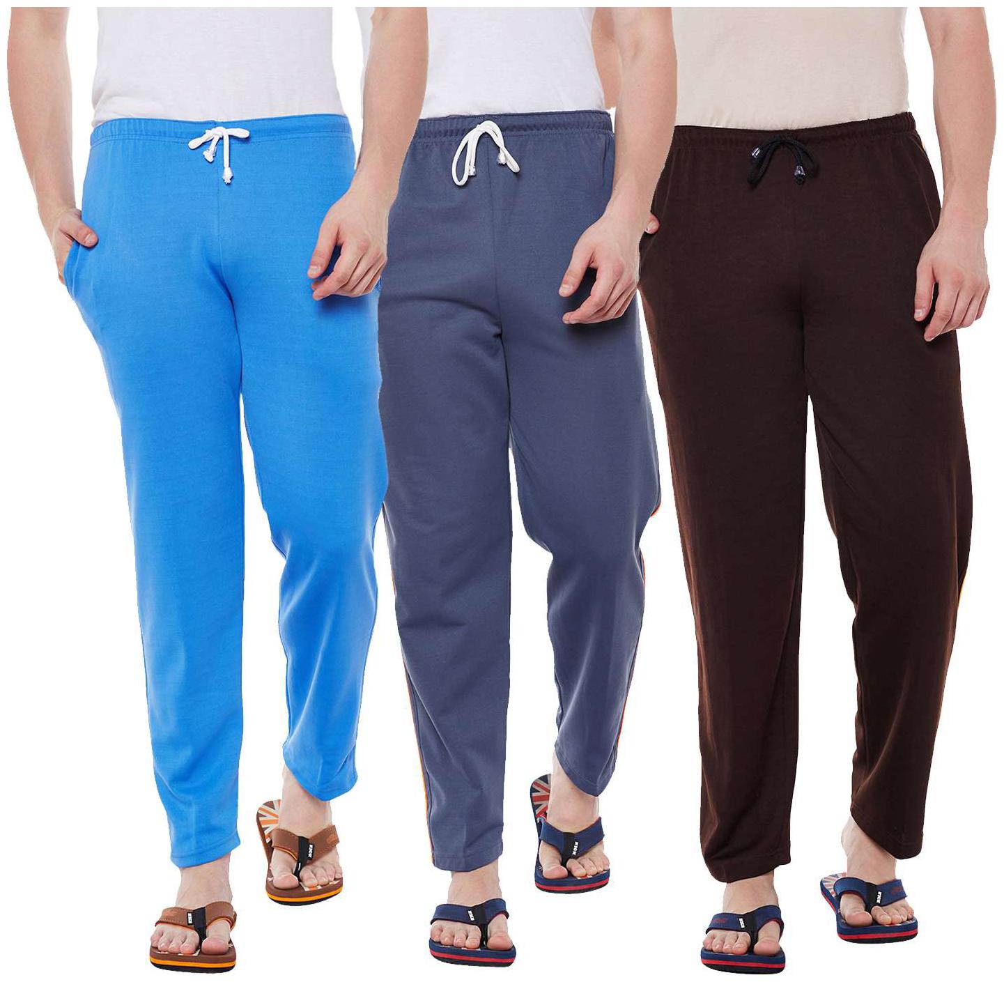 

Vimal Jonney Cotton Multicolor Trackpants For Men(Pack Of 3)