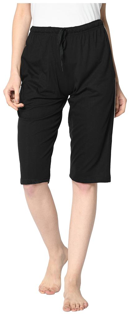 

VIMAL JONNEY Women Solid Regular shorts - Black