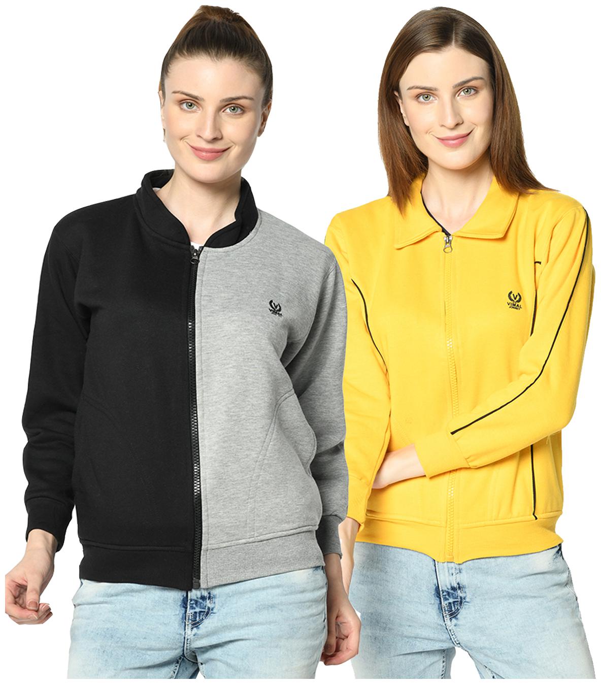 

VIMAL JONNEY Women Solid Sweatshirt - Multi