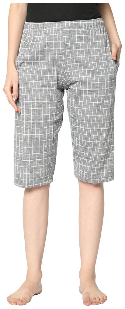 

VIMAL JONNEY Women Checked Regular shorts - Grey