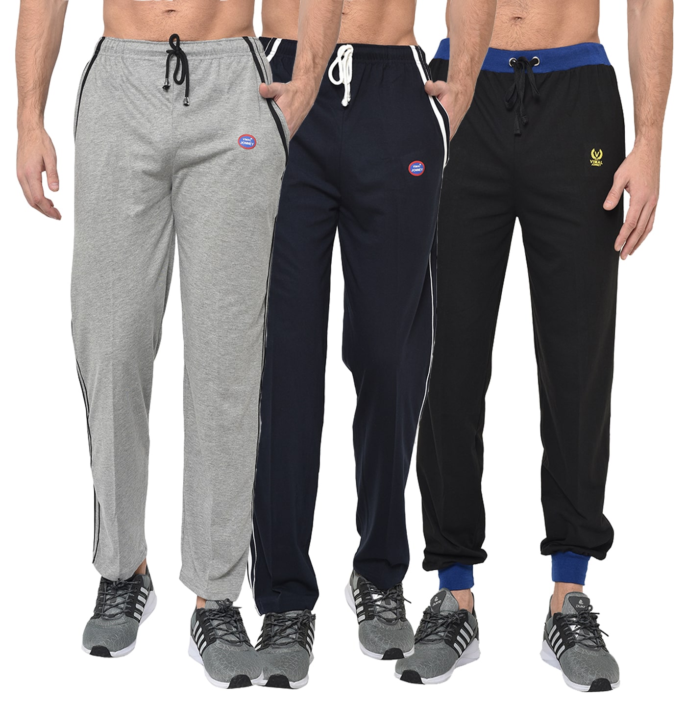 

VIMAL JONNEY Men Multi Solid Regular fit Track pants