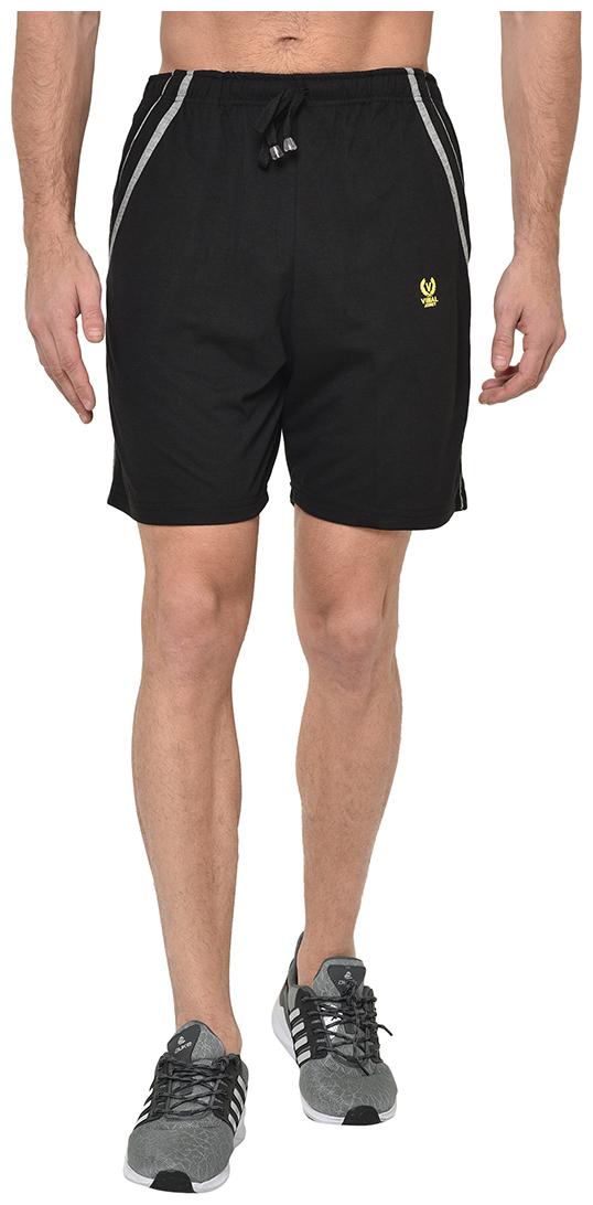 

VIMAL JONNEY Men Black Regular Fit Regular Shorts