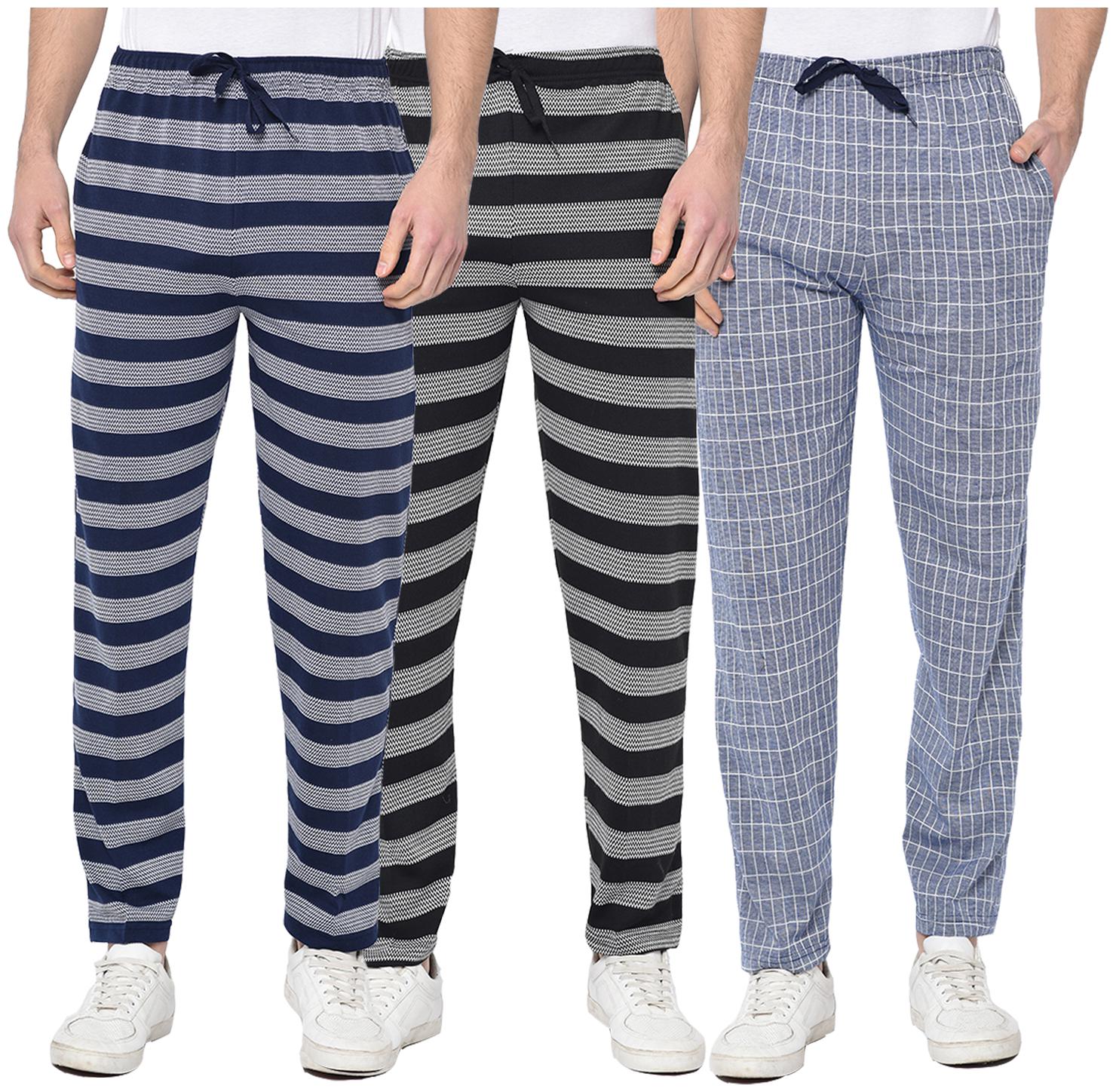 

VIMAL JONNEY Men Multi Striped Regular fit Track pants