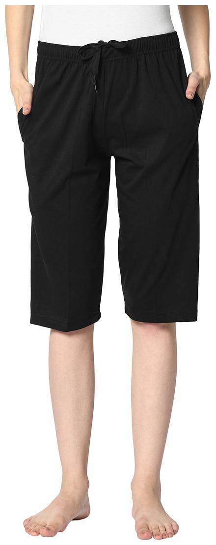 

VIMAL JONNEY Women Solid Regular shorts - Black