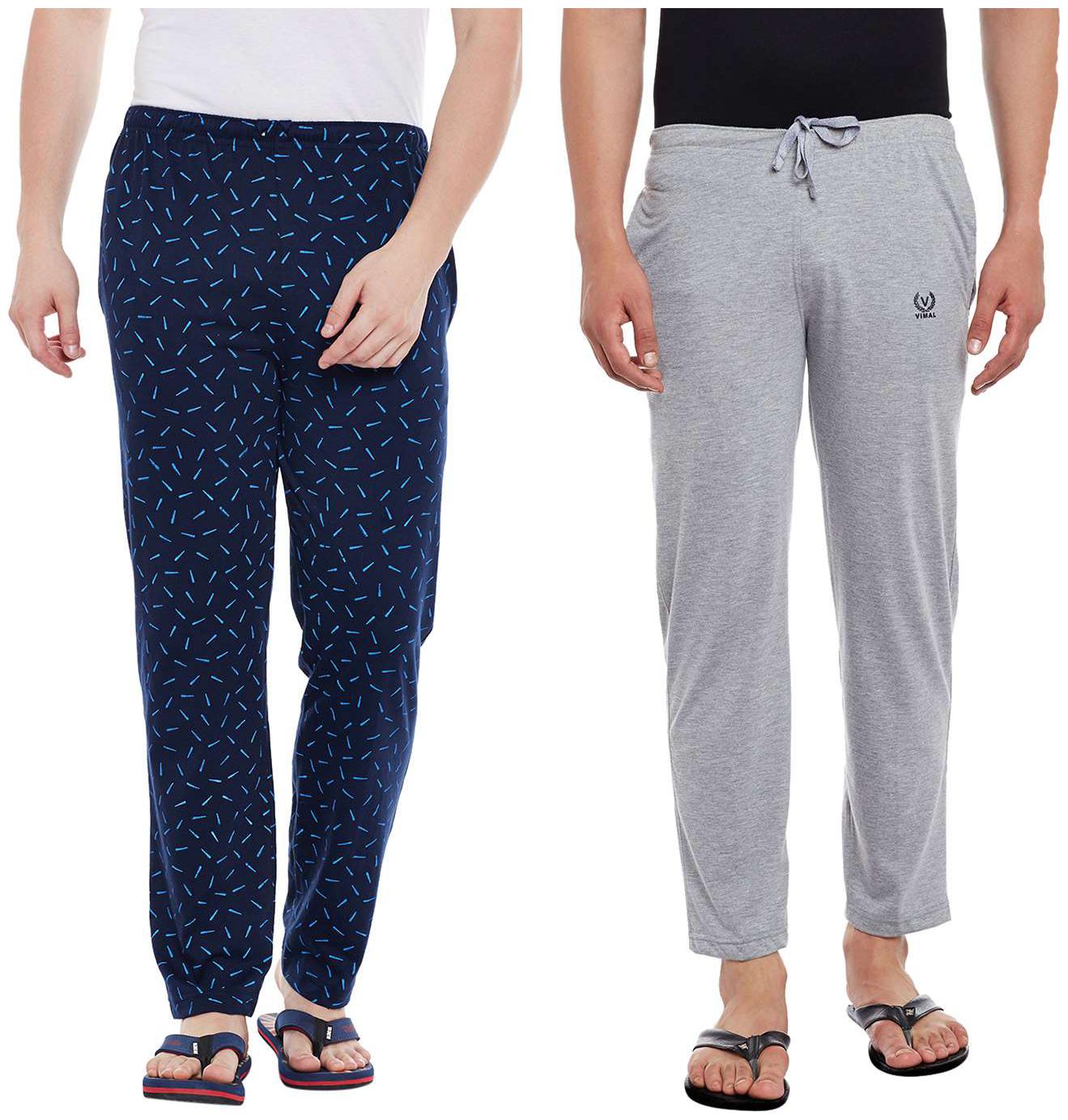 

Vimal Jonney Cotton Multicolor Trackpants For Men(Pack Of 2)