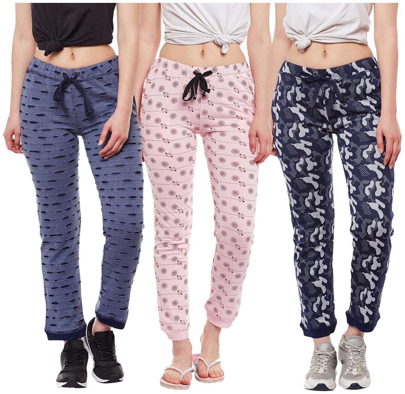 

VIMAL JONNEY Women Regular fit Cotton Printed Track pants - Multi