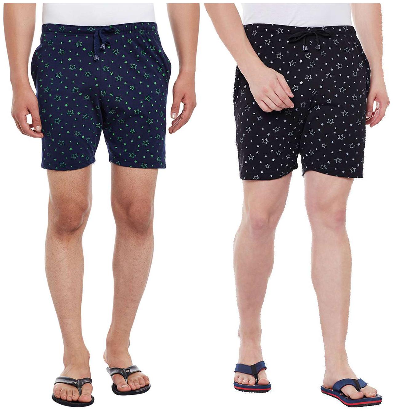 

VIMAL JONNEY Men Black Regular Fit Regular Shorts
