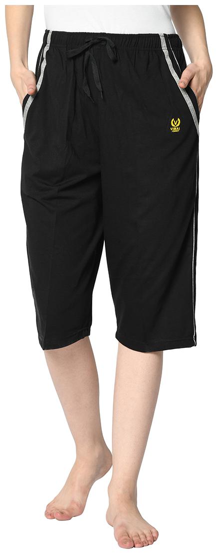 

VIMAL JONNEY Women Solid Regular shorts - Black