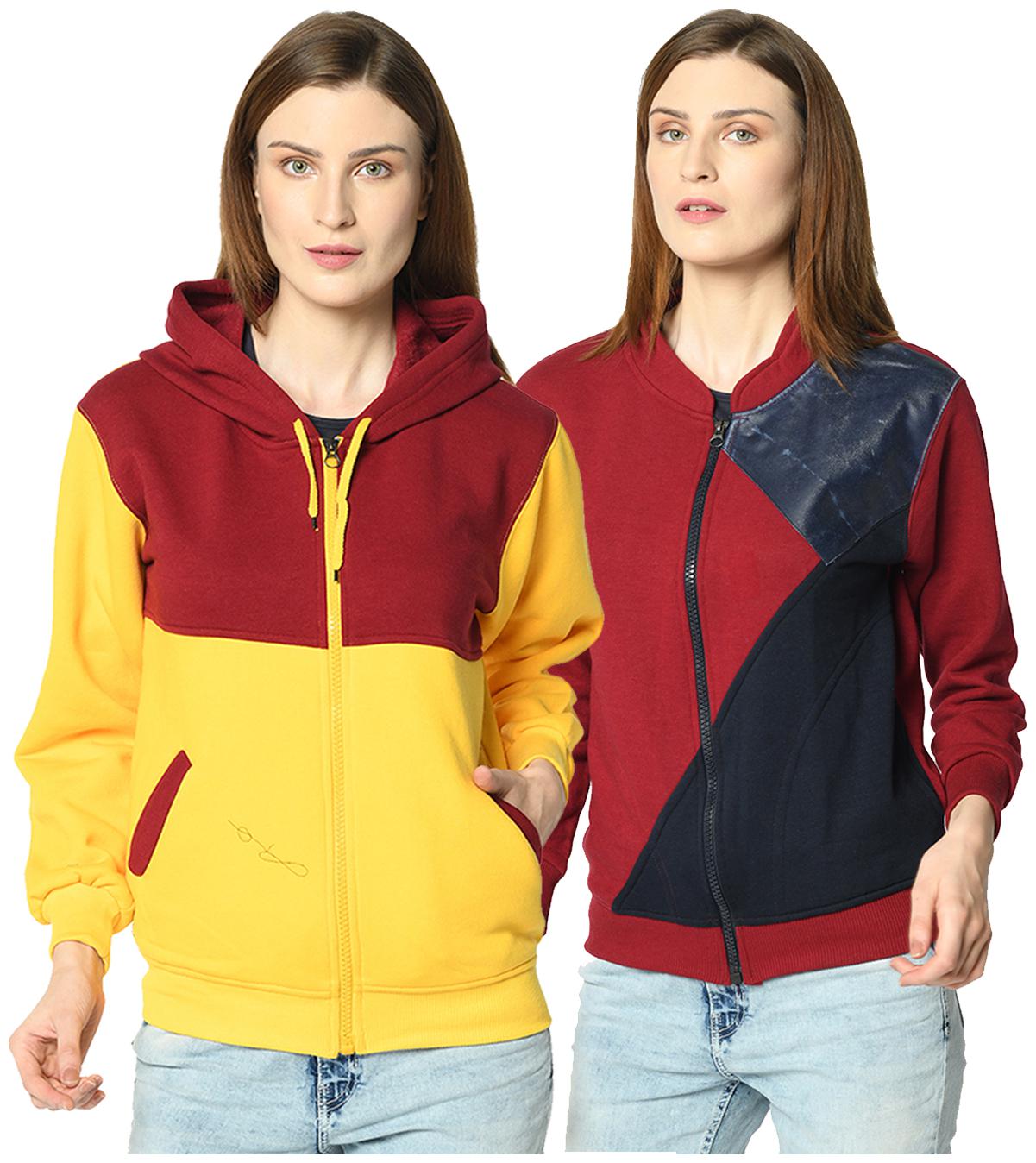 

VIMAL JONNEY Women Colourblocked Hoodie - Multi