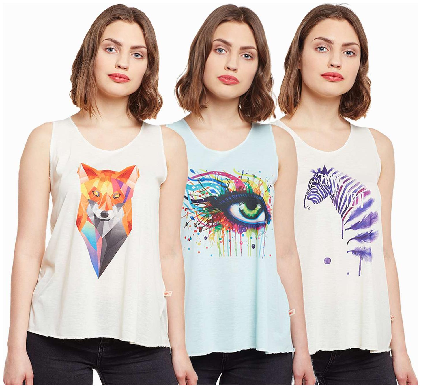 

VIMAL JONNEY Women Printed Regular top - Multi