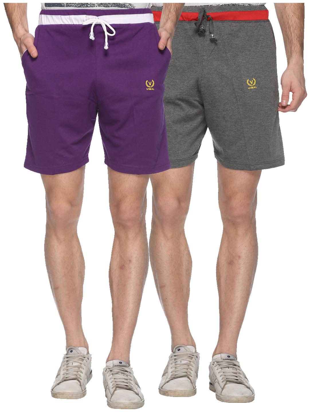 

VIMAL JONNEY Men Black Regular Fit Regular Shorts