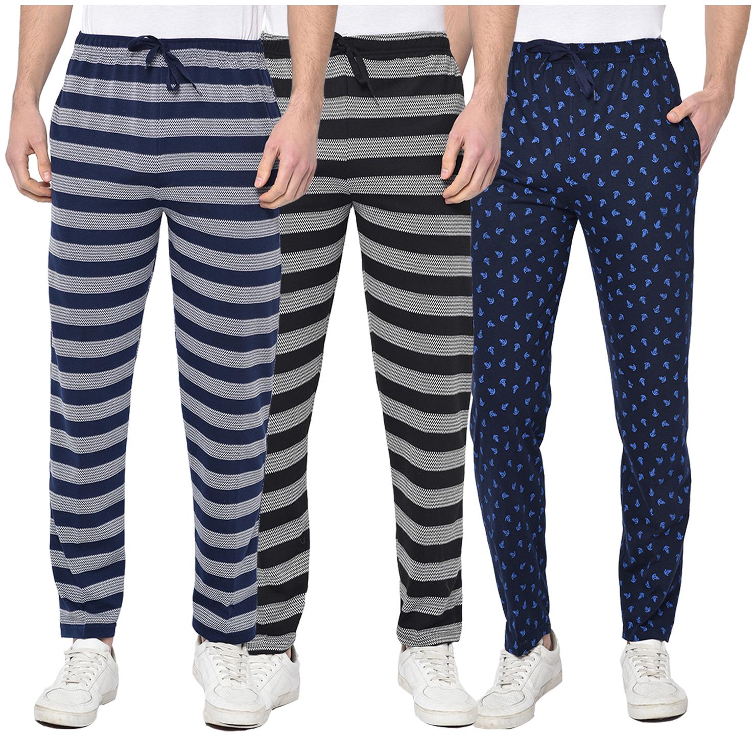 

VIMAL JONNEY Men Multi Striped Regular fit Track pants