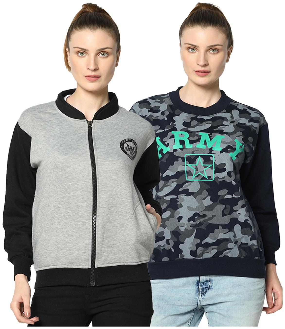 

VIMAL JONNEY Women Solid Sweatshirt - Multi