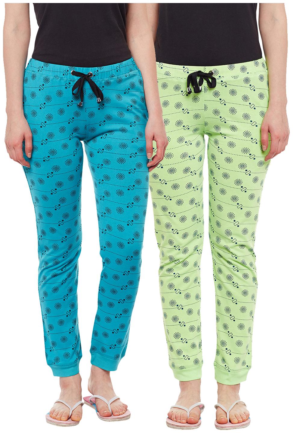 

VIMAL JONNEY Women Regular fit Cotton Printed Track pants - Multi