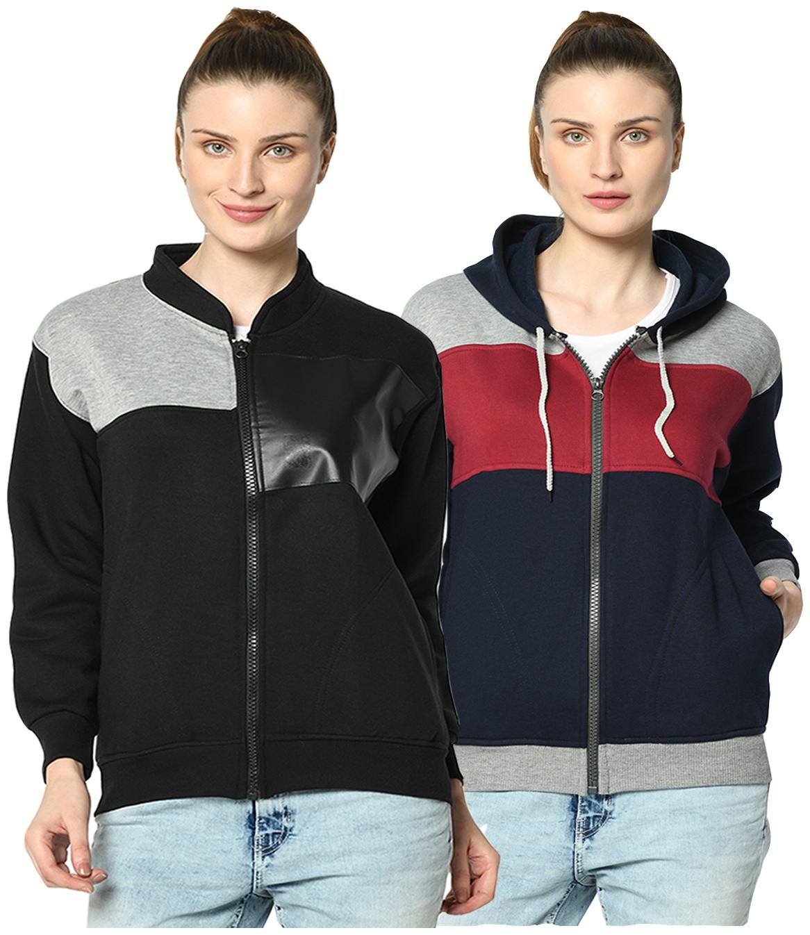 

VIMAL JONNEY Women Colourblocked Hoodie - Multi