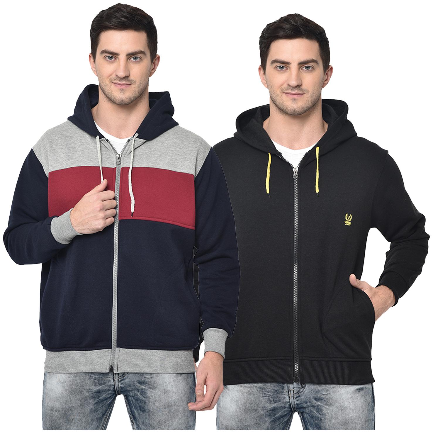 

VIMAL JONNEY Men Multi Hooded Hoodie