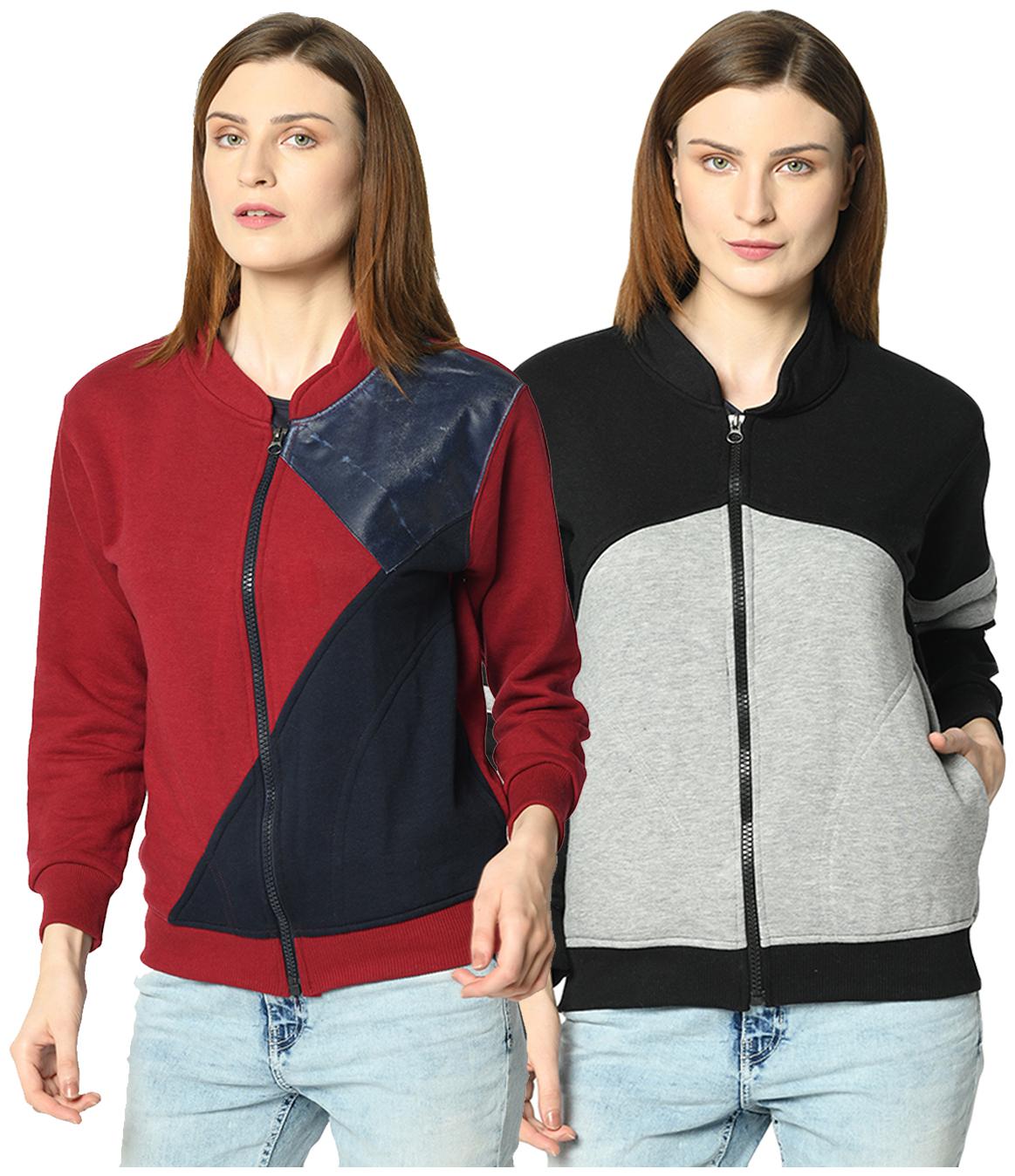 

VIMAL JONNEY Women Colourblocked Sweatshirt - Multi