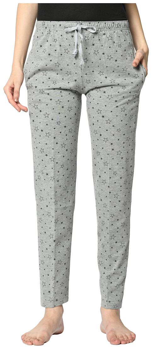 

Vimal Jonney Women Cotton Blend Printed Track Pants (Grey)