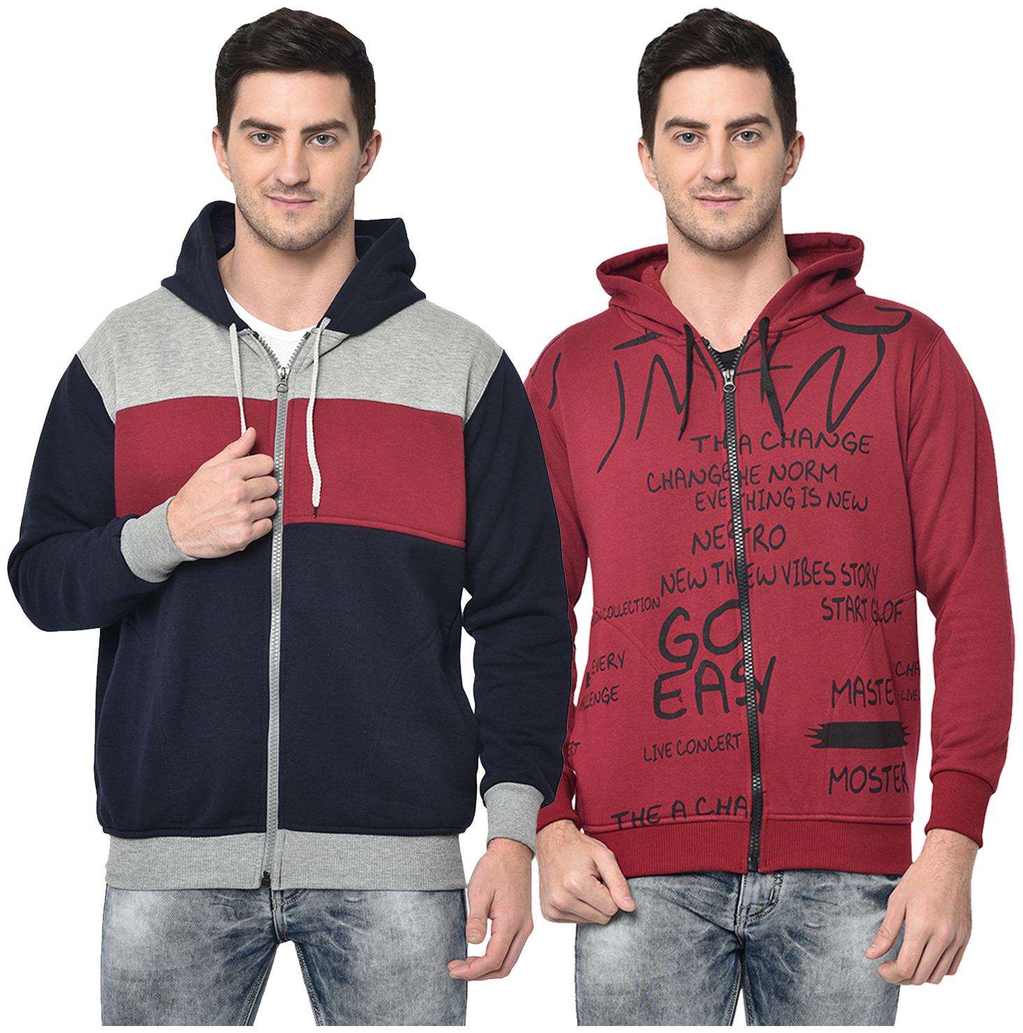 

VIMAL JONNEY Men Multi Hooded Hoodie