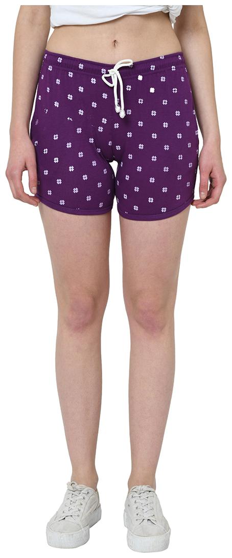 

VIMAL JONNEY Women Printed Regular shorts - Purple