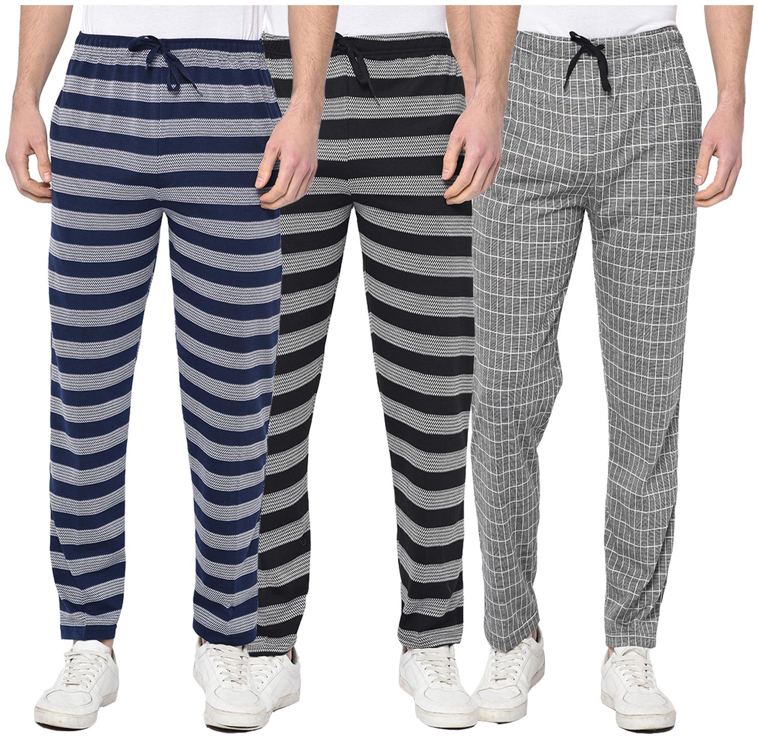 

VIMAL JONNEY Men Multi Striped Regular fit Track pants