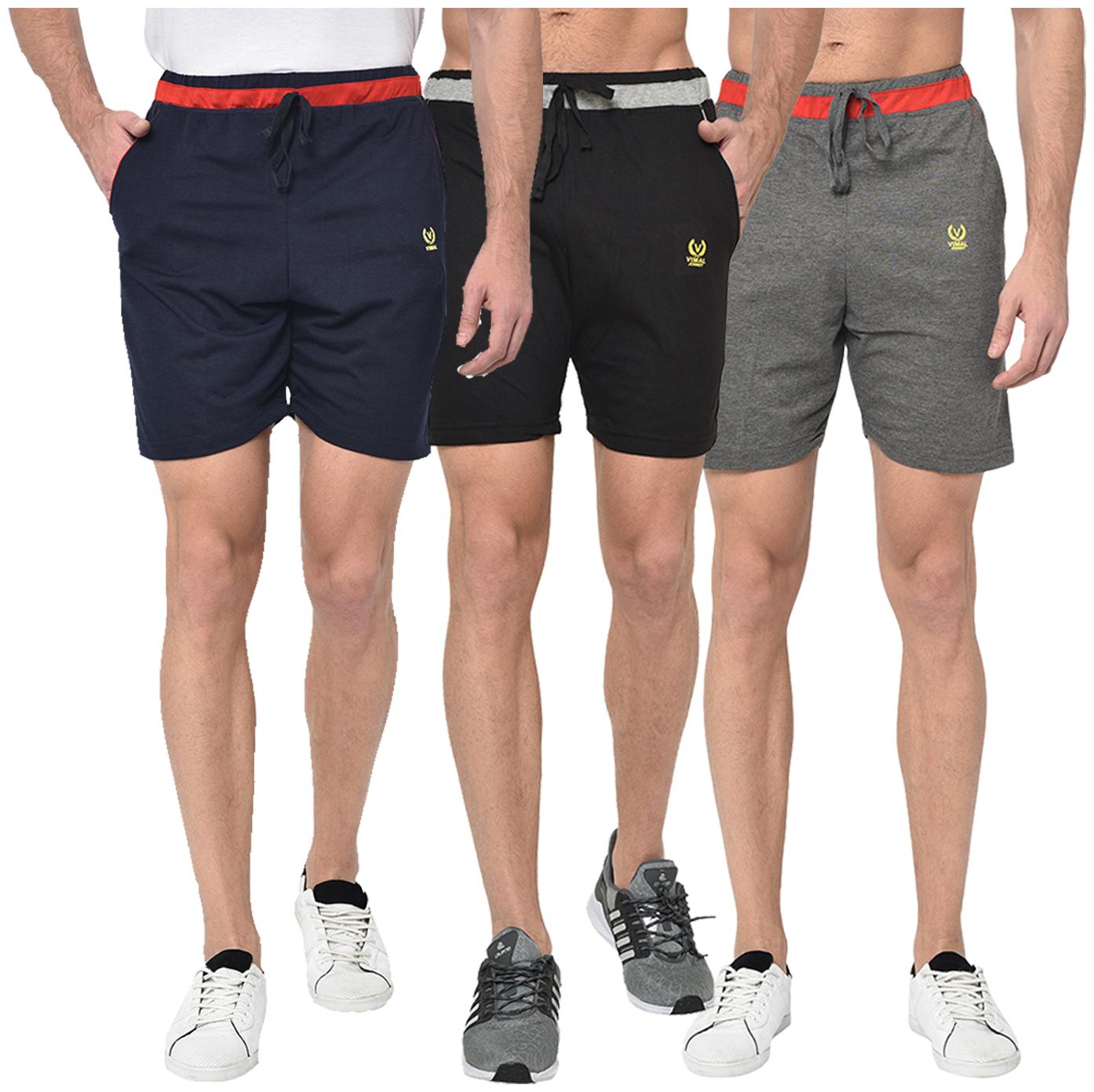 

VIMAL JONNEY Men Multi Regular Fit Regular Shorts
