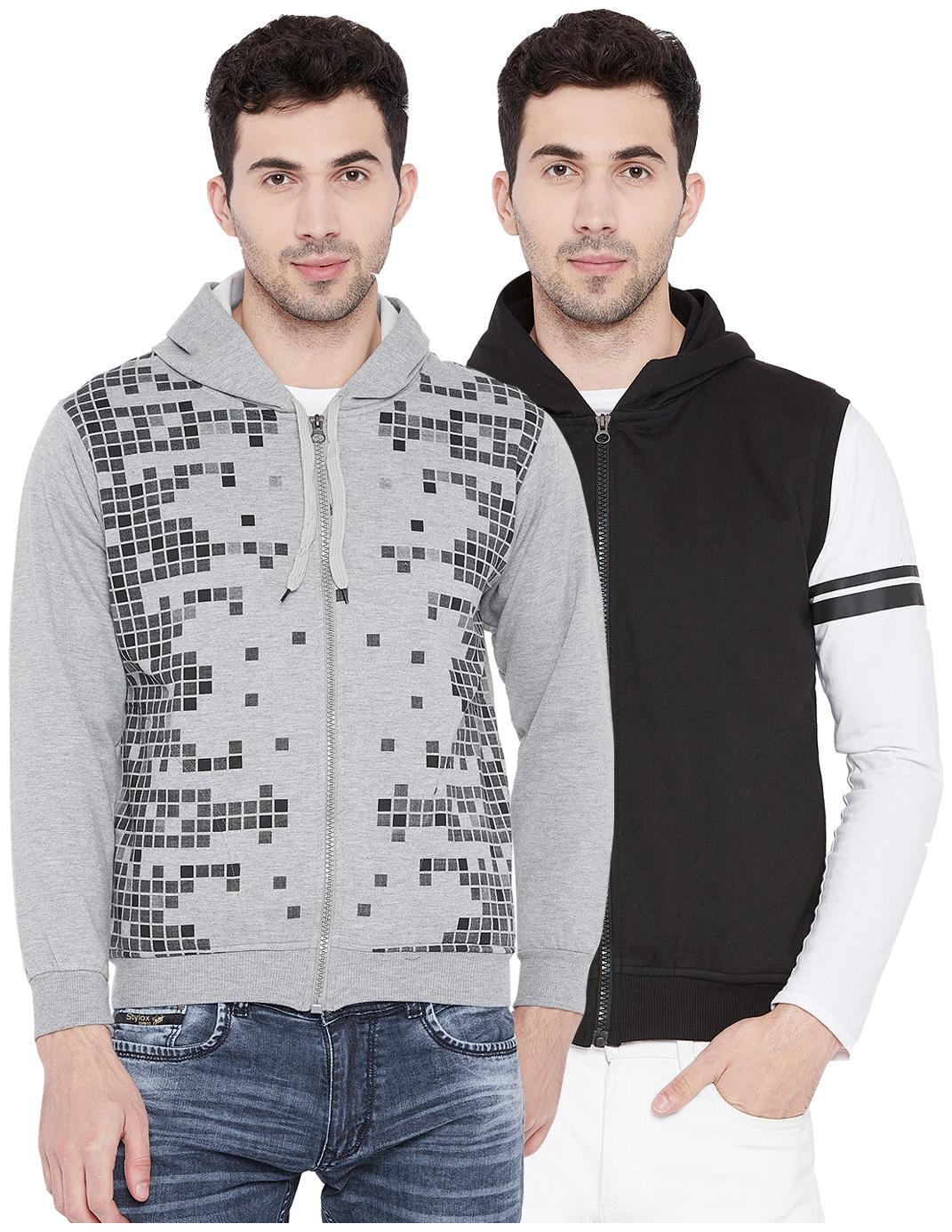 

Vimal Jonney Multicolor Cotton Sweatshirts For Men(Pack Of 2)