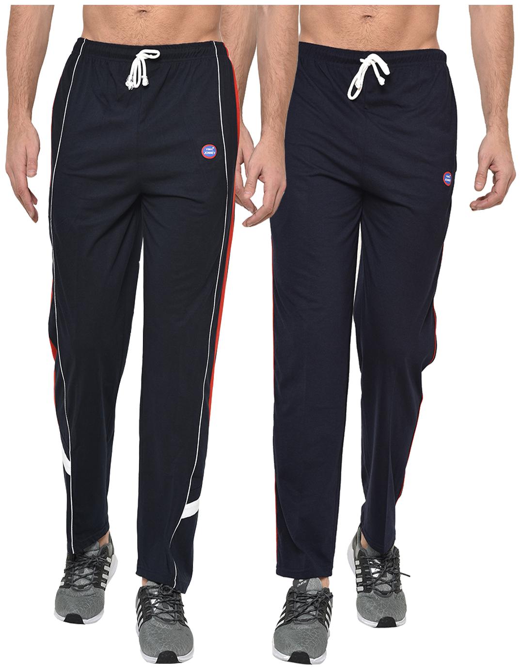 

VIMAL JONNEY Men Navy blue Solid Regular fit Track pants