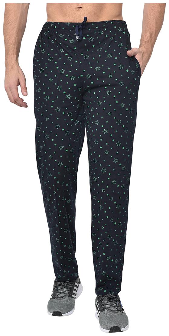 

Vimal Jonney Cotton Blend Printed Navy Blue Color Track Pants