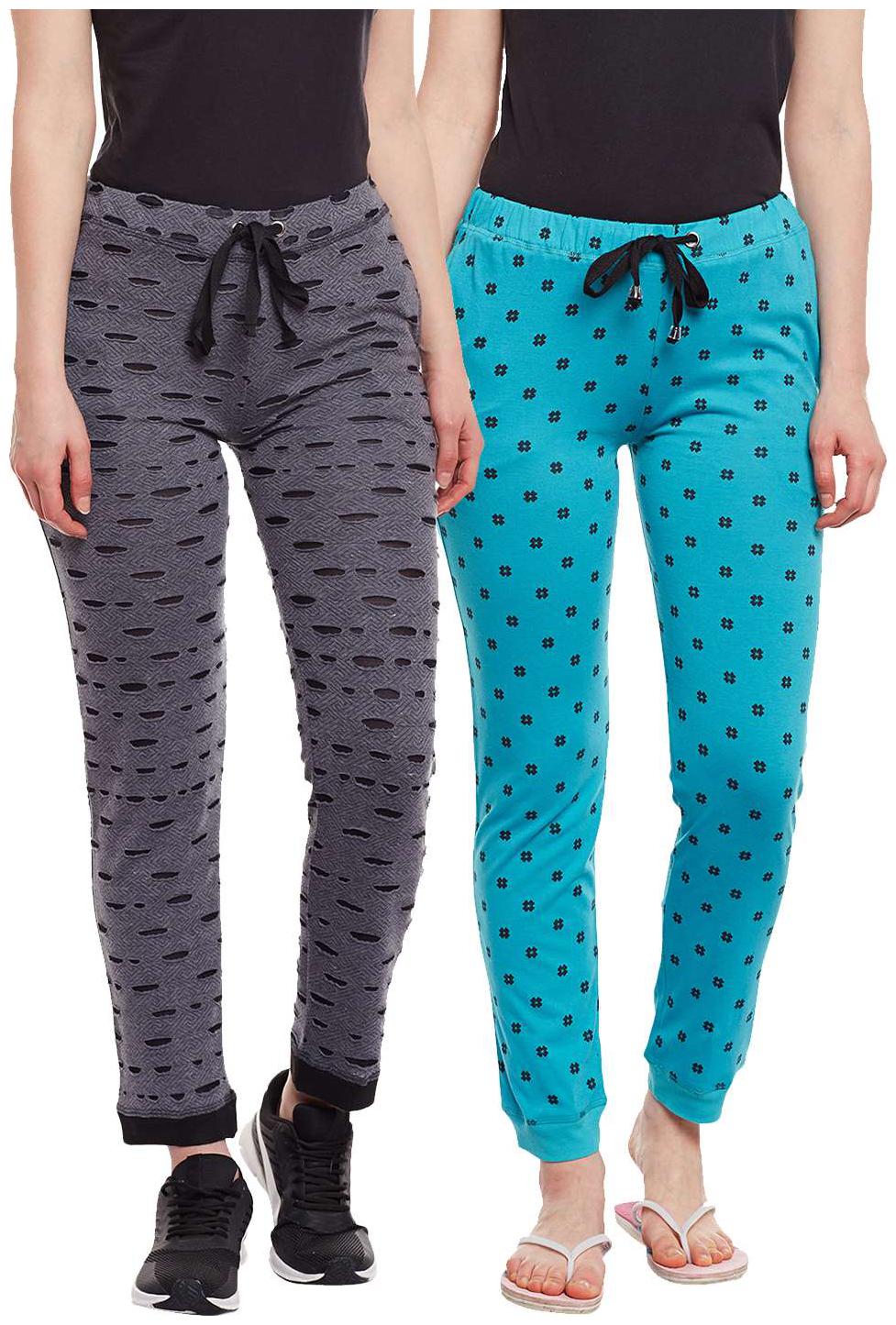 

VIMAL JONNEY Women Regular fit Cotton Printed Track pants - Multi
