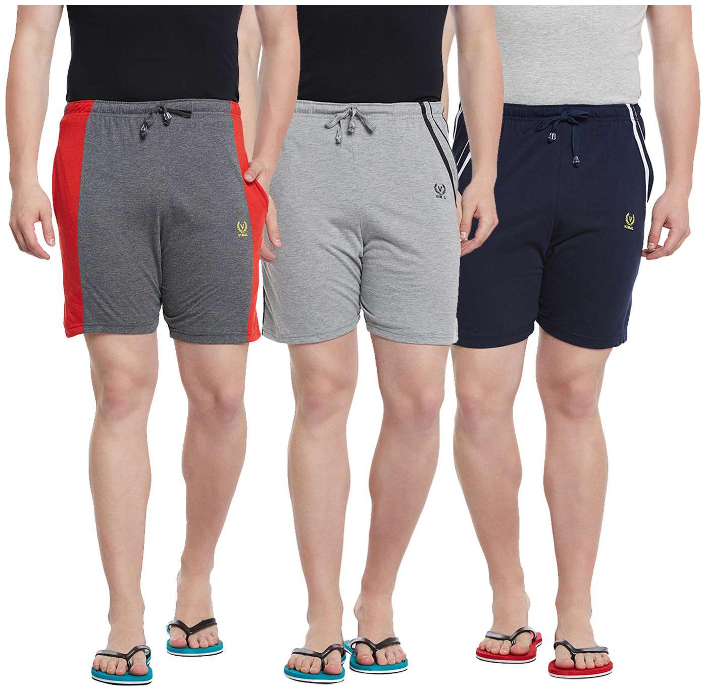 

VIMAL JONNEY Men Black Regular Fit Regular Shorts