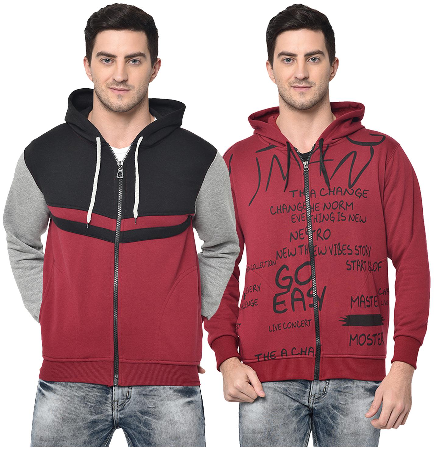 

VIMAL JONNEY Men Multi Hooded Hoodie