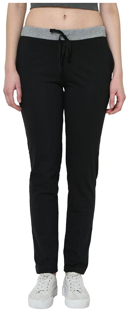 

Vimal Jonney Cotton Blended Regular Fit Black Track Pant For Women s