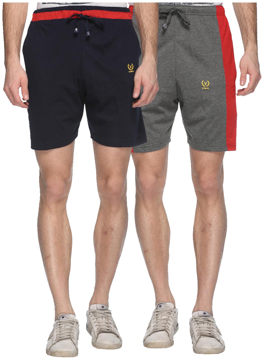 

VIMAL JONNEY Men Black Regular Fit Regular Shorts