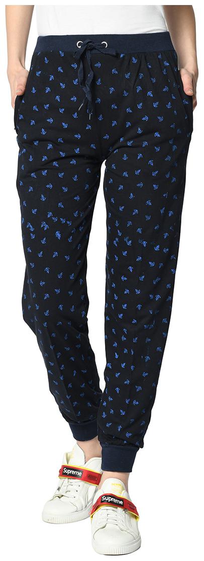 

Vimal Jonney Women Cotton Blend Printed Joggers (Blue)