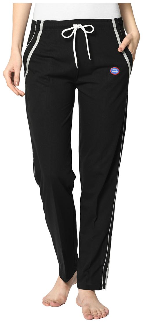 

Vimal Jonney Women Cotton Blend Solid Track Pants (Black)