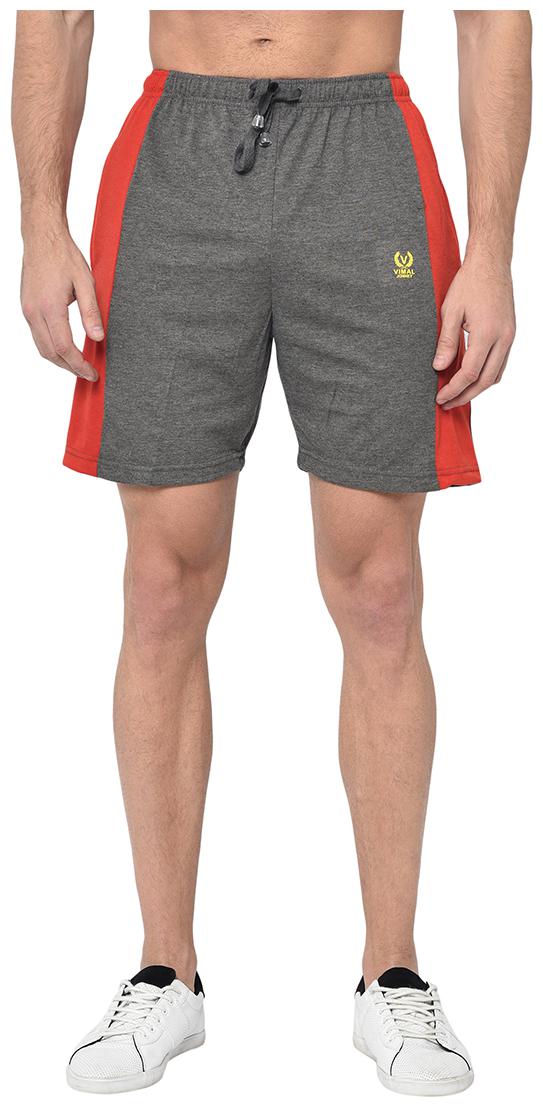 

VIMAL JONNEY Men Grey Regular Fit Regular Shorts