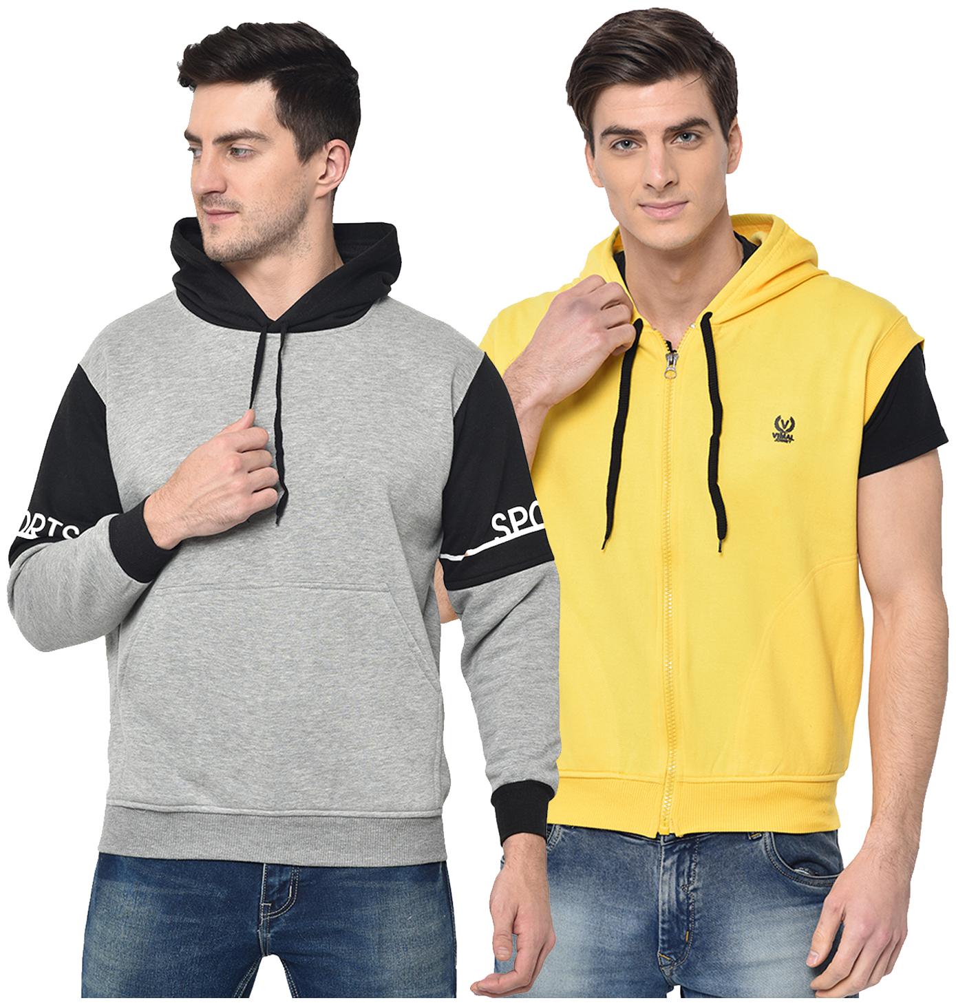 

VIMAL JONNEY Men Multi Hooded Hoodie