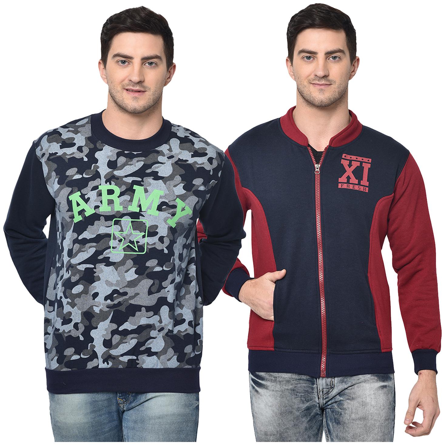 

VIMAL JONNEY Men Multi Round neck Sweatshirt