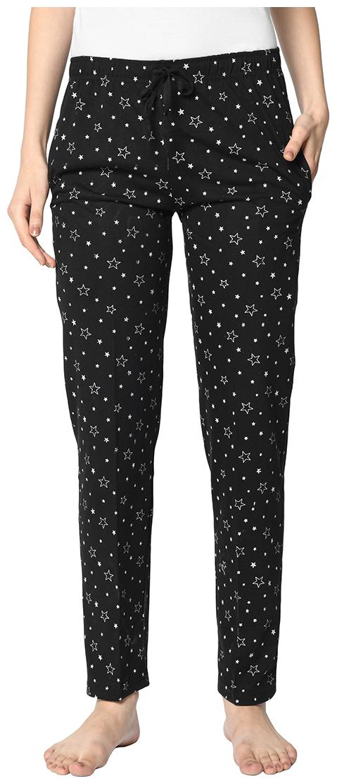 

Vimal Jonney Women Cotton Blend Printed Track Pants (Black)