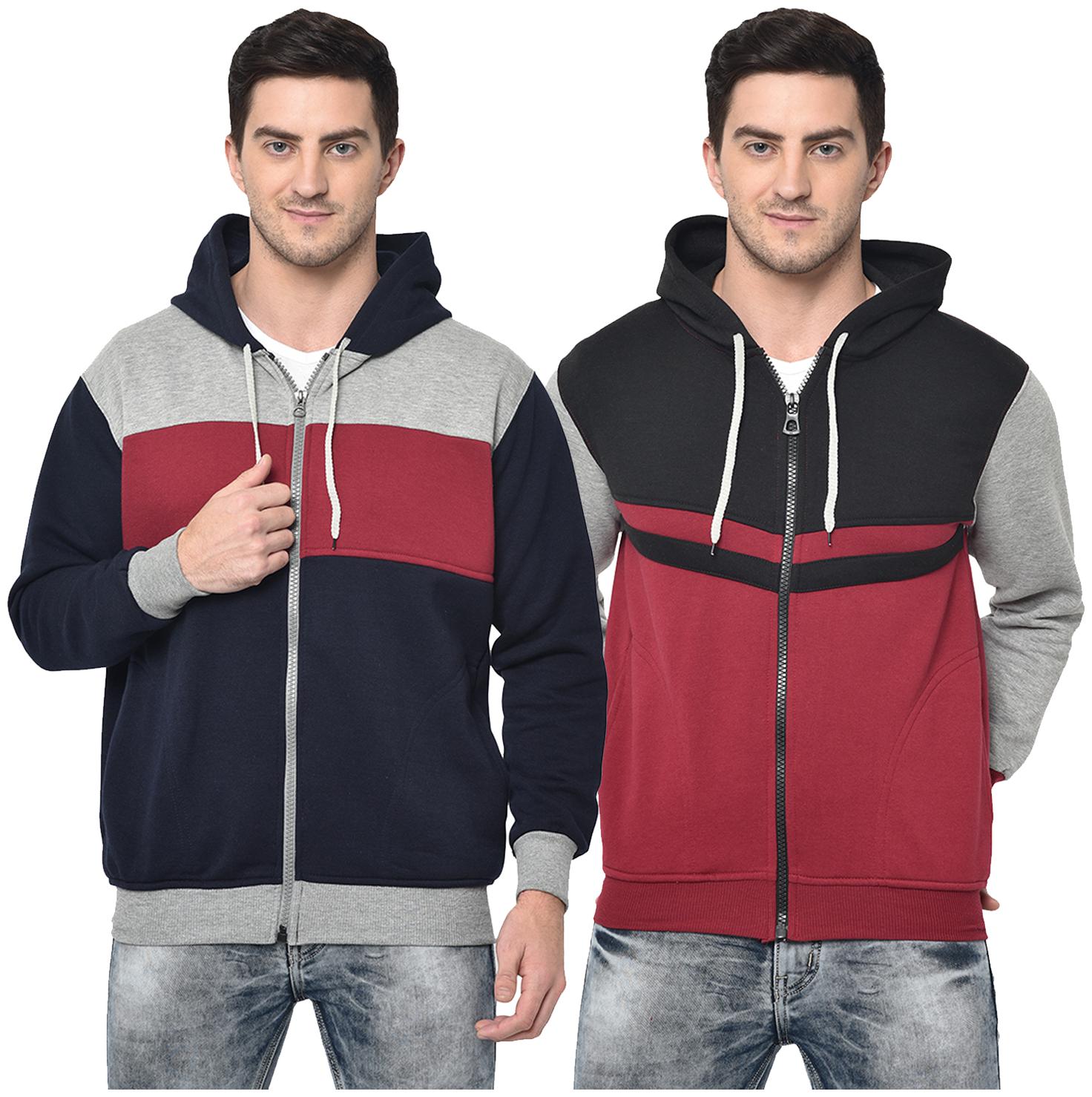 

VIMAL JONNEY Men Multi Hooded Hoodie