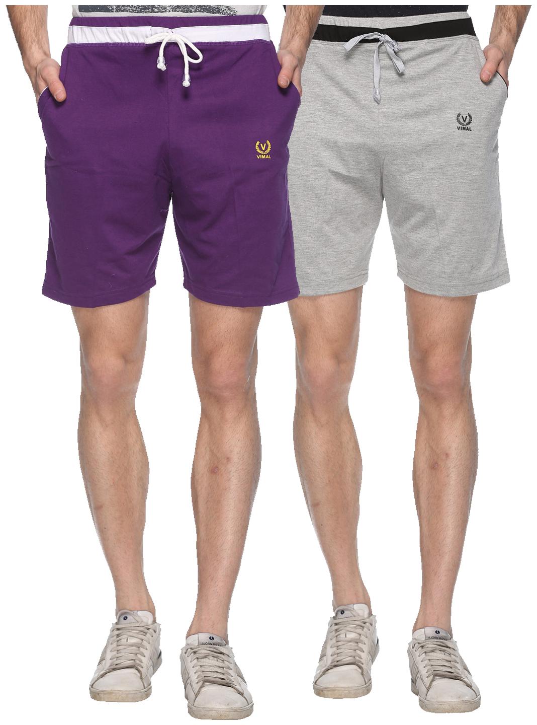 

VIMAL JONNEY Men Black Regular Fit Regular Shorts